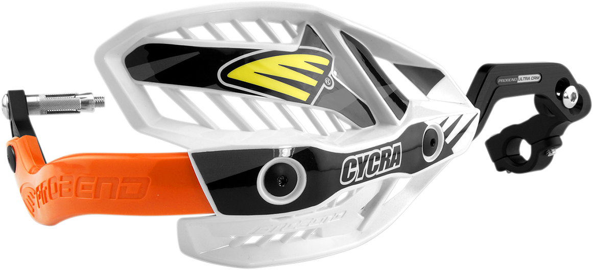 CYCRA Handguards - Ultra - Oversized - White/Orange 1CYC-7408-22X