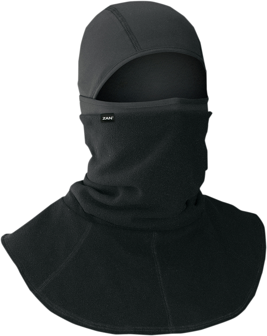 ZAN HEADGEAR Balaclava with Neck Gaiter - Black WB114C