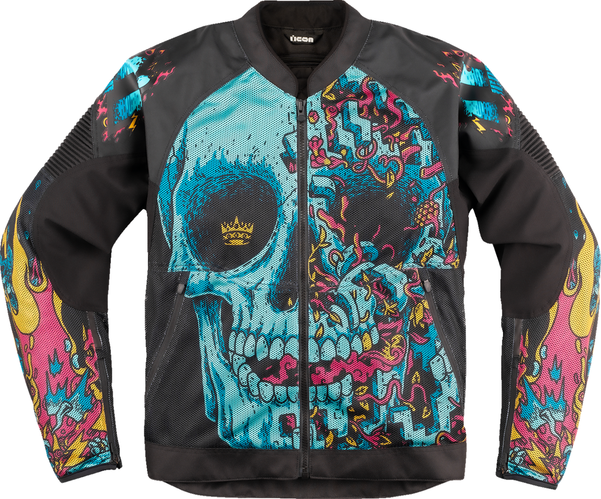 ICON Overlord3 Mesh Munchies™ Jacket - Teal - Large 2820-6726