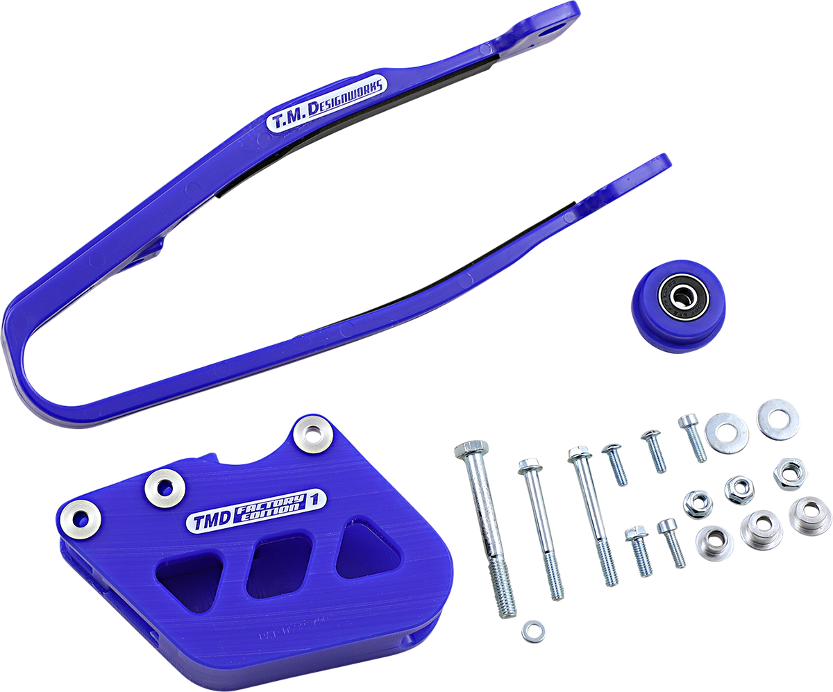 T.M. DESIGNWORKS Chain Guide/Slider - Yamaha - Blue YCP-OR1-BU