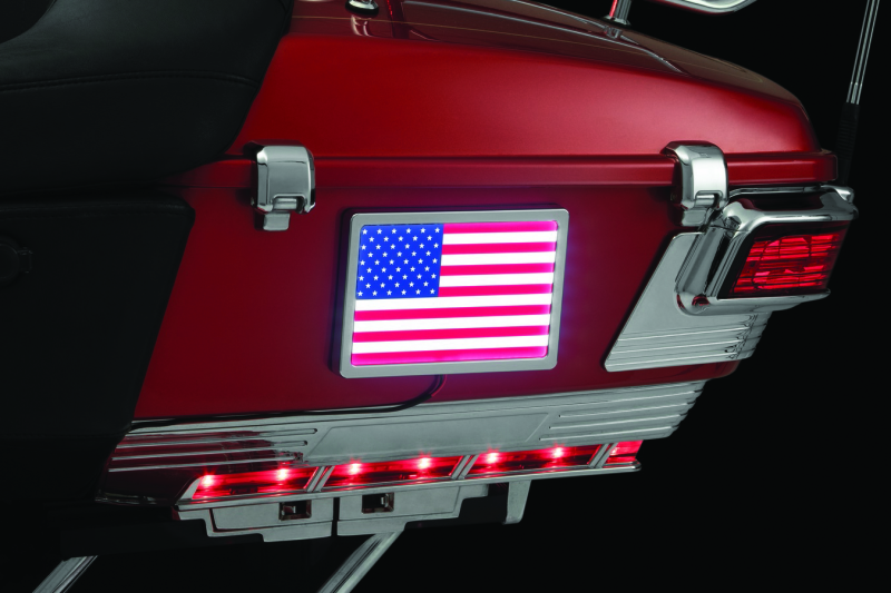 Kuryakyn Freedom Flag LED 4in X 6in Chrome 2891