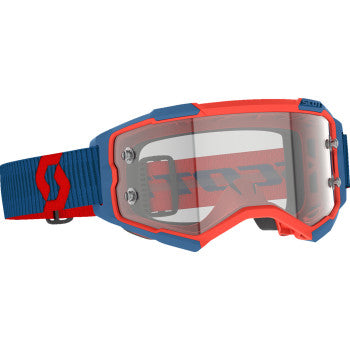 SCOTT Fury Goggle - Dark Blue/Neon Red - Clear 274514-7698113