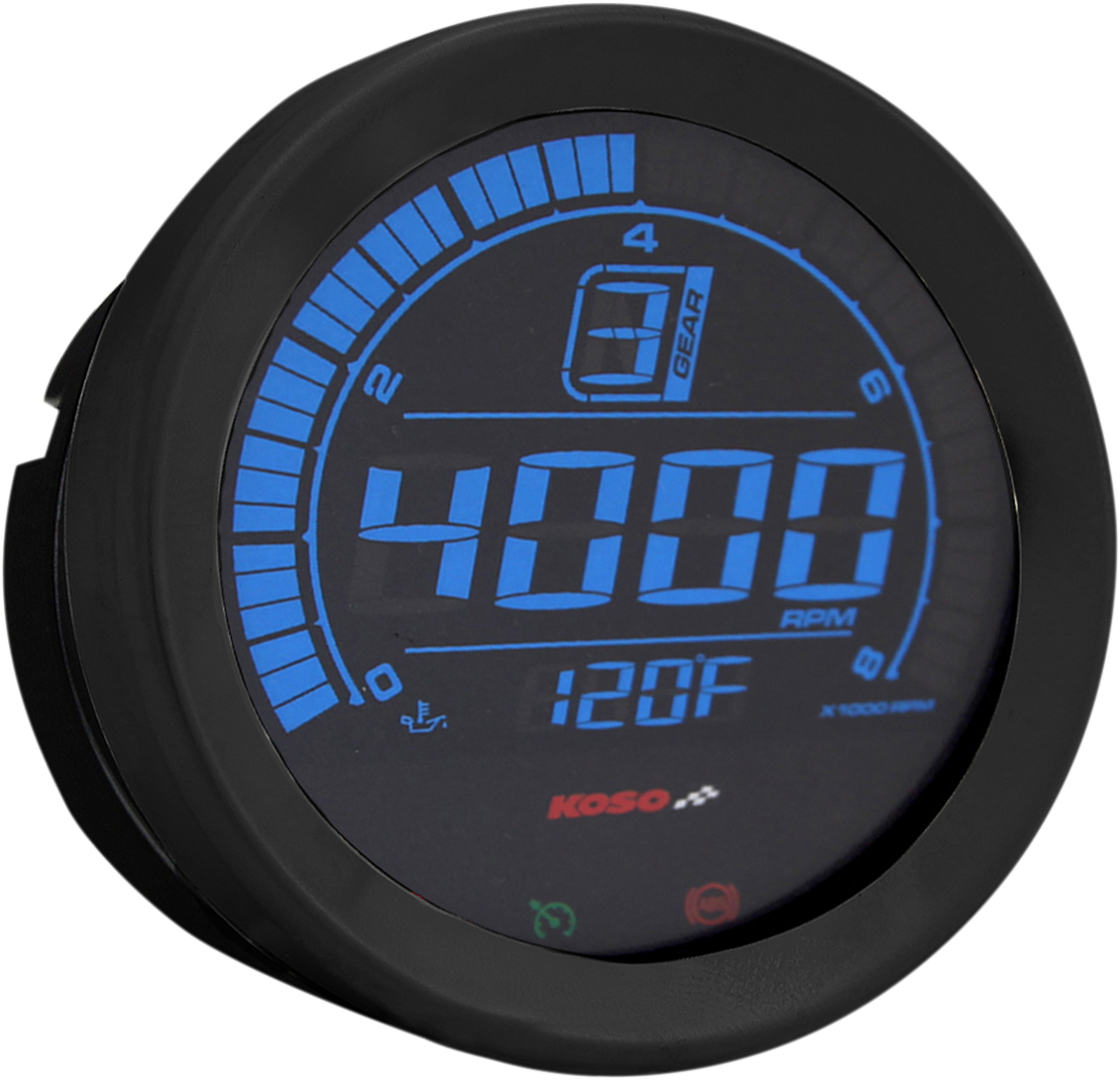 KOSO NORTH AMERICA 4" Tachometer - Black BA051110