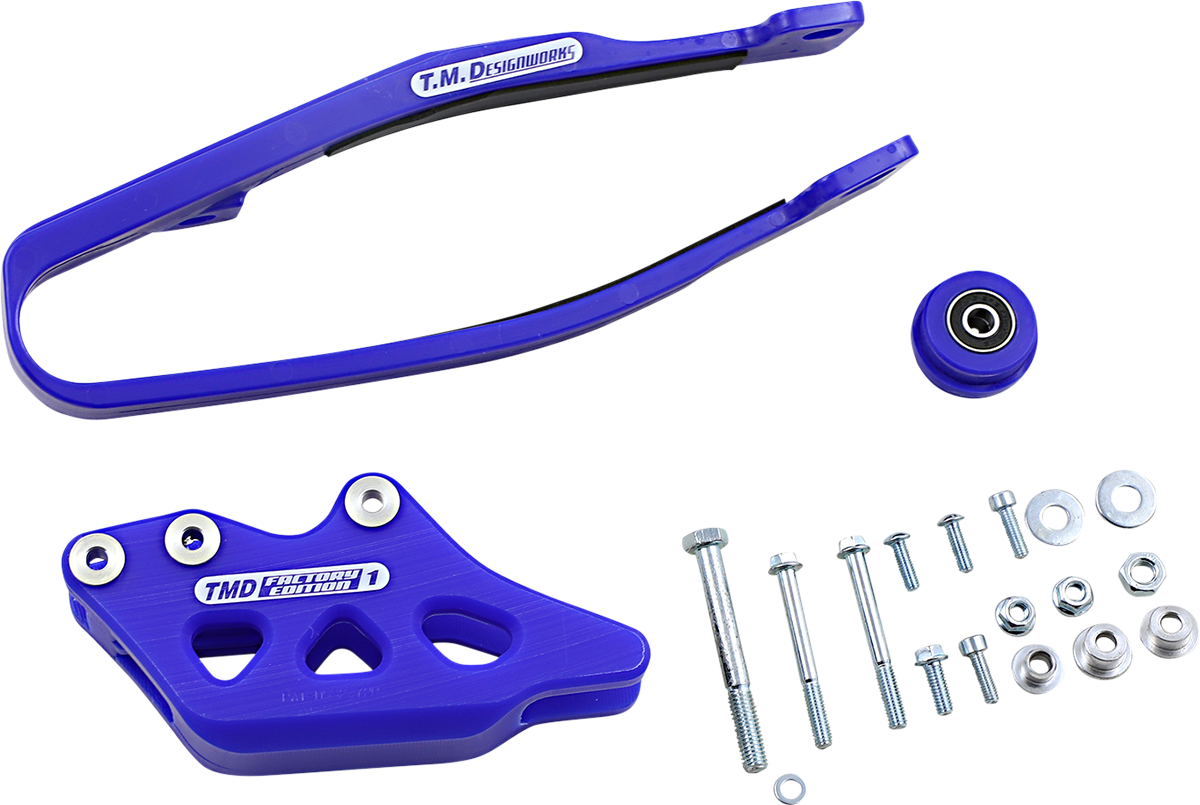 T.M. DESIGNWORKS Chain Guide/Slider - Yamaha - Blue YCP-OR2-BU