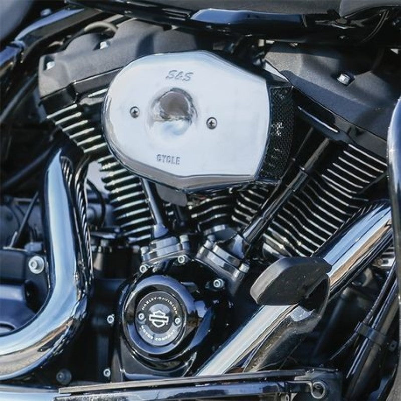 S&S Cycle 17-23 M8 Touring/18-23 BT Stealth Air Cleaner Kit w/ Chrome Tribute Cover 170-0595A