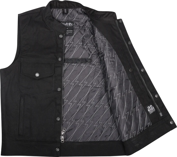 THRASHIN SUPPLY CO. Nightrider v2 Riding Vest - Black - Medium TMJ-12-09