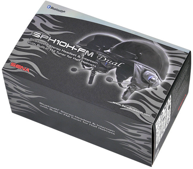 SENA Sph10h-Fm W/Built-In Fm Tuner For Half Helmets Dual Pack SPH10HD-FM-01