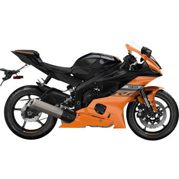 STOMPGRIP Traction Pad Tank Grips - Volcano - Black - YZF-R6 55-10-0145B