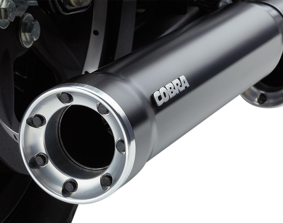 COBRA 3" RPT Mufflers - Black - '04-'13 XL CAT ERROR,FITS 04-13 ONLY 6080RB