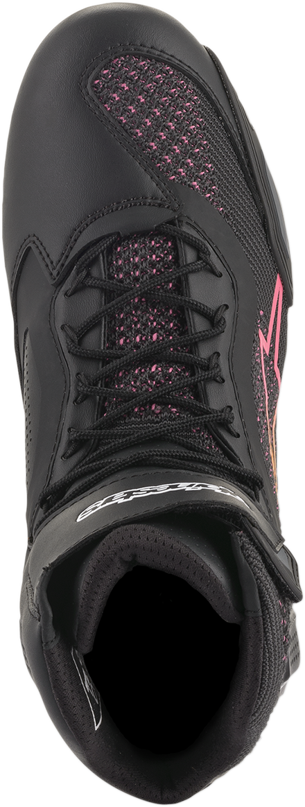 ALPINESTARS Stella Faster-3 Rideknit Shoes - Black/Yellow/Pink - US 9 251052014399