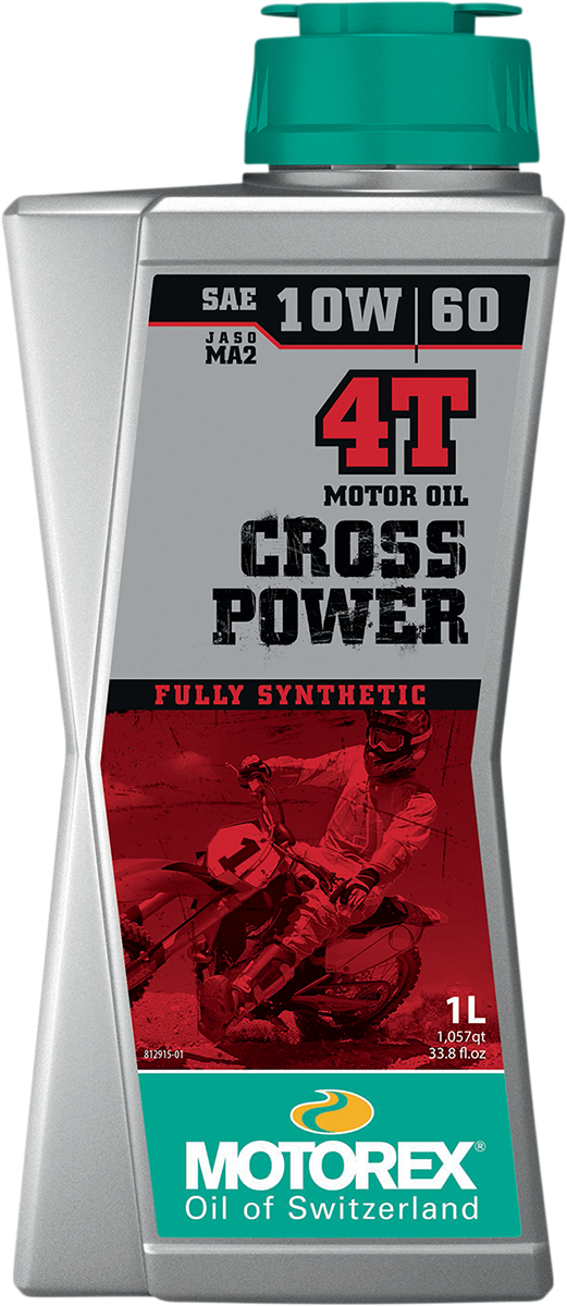 MOTOREX Cross Power Synthetic 4T Engine Oil - 10W-60 - 1L 198468