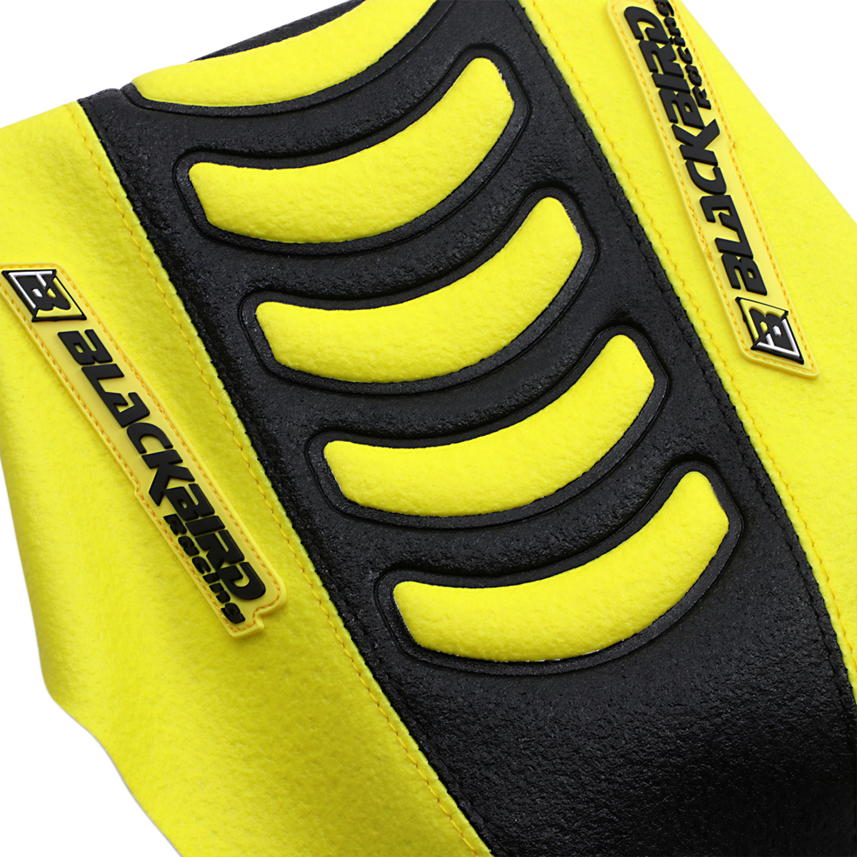 BLACKBIRD RACING Double Grip 3 Seat Cover - Black/Yellow - Suzuki 1325HUS