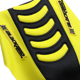 BLACKBIRD RACING Double Grip 3 Seat Cover - Black/Yellow - Suzuki 1325HUS