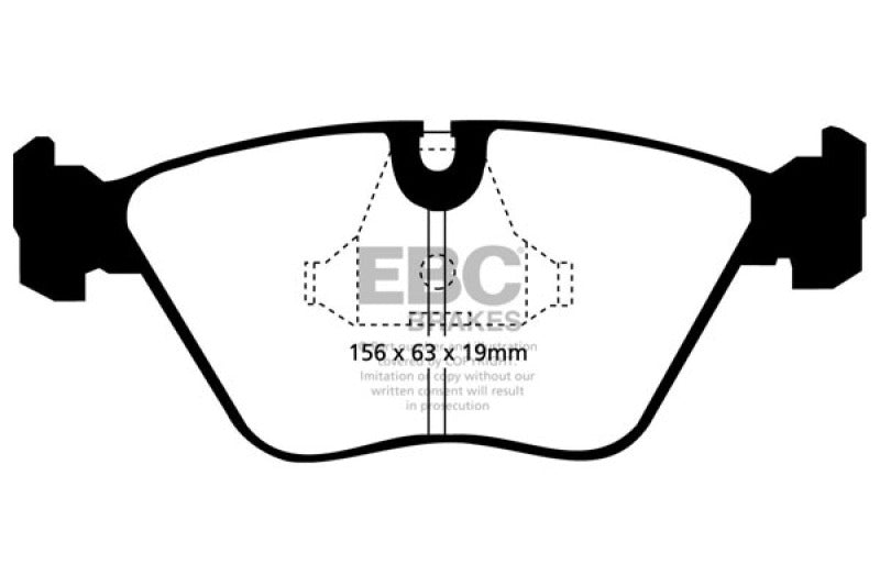 EBC 92-95 BMW M3 3.0 (E36) Yellowstuff Front Brake Pads DP4689R