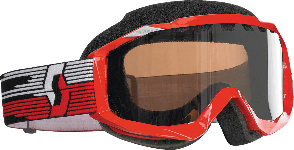 SCOTT Hustle Snocross Goggle Red W/Acs Rose Lens 217784-0004108