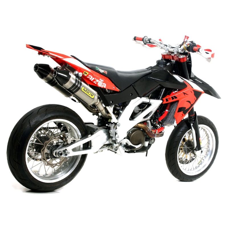 Arrow Aprilia Sx-V 4.5/5.5 '07/11 Full Titanium Mx Competition Full System Rh + Lh With Carbon End Cap 75110tk