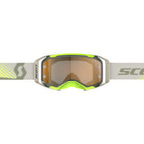 SCOTT Prospect 2.0 AMP Goggle - Kaki Green/Neon Yellow - Gold Chrome Lens 421478-7701324