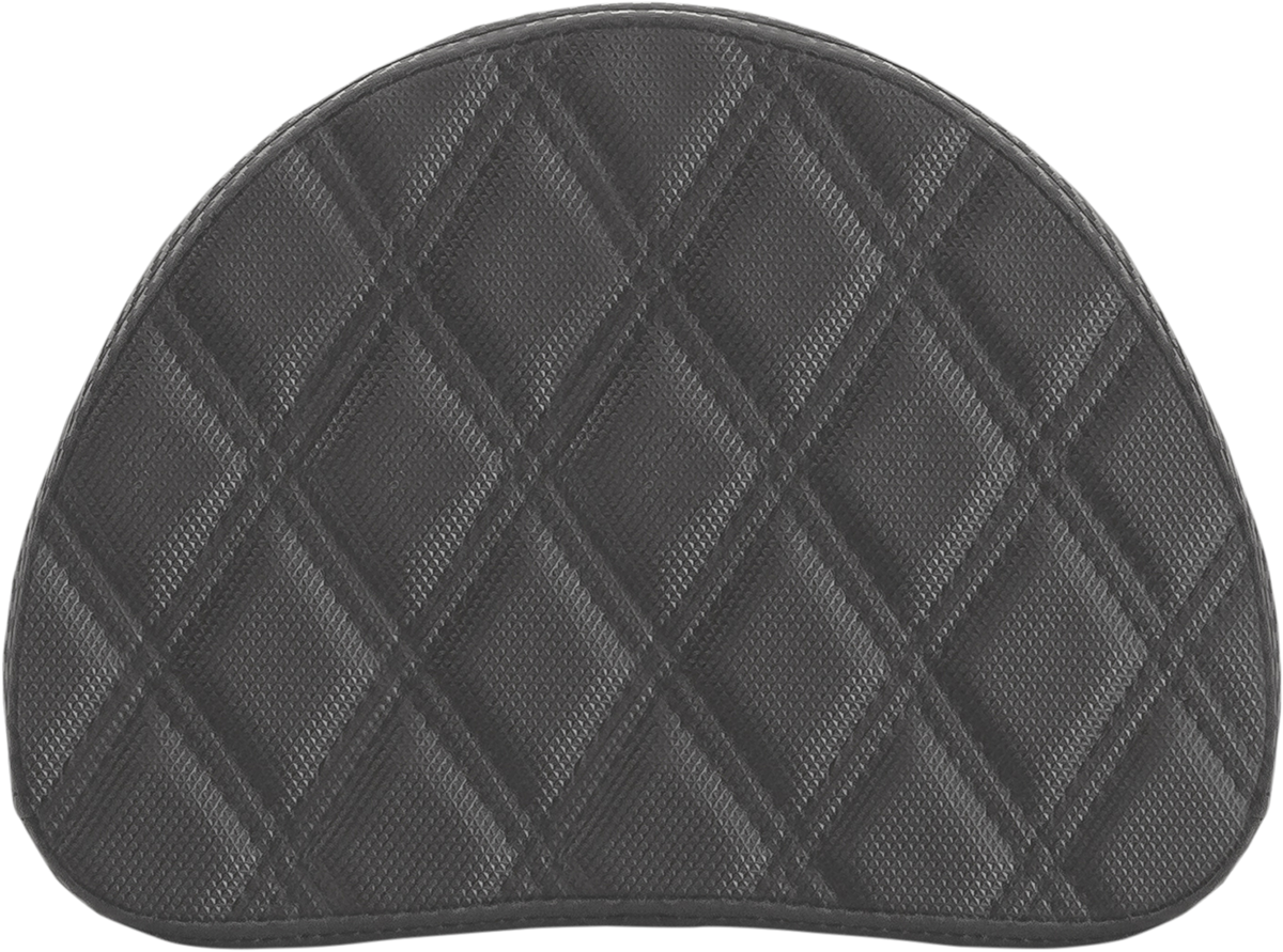 SADDLEMEN Sissy Bar Pad - Lattice Stitched - Black 0513SDC