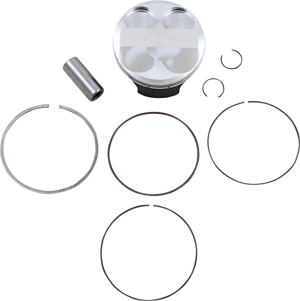 WOSSNER Piston Kit - KX250F - 76.96 mm 8814DA