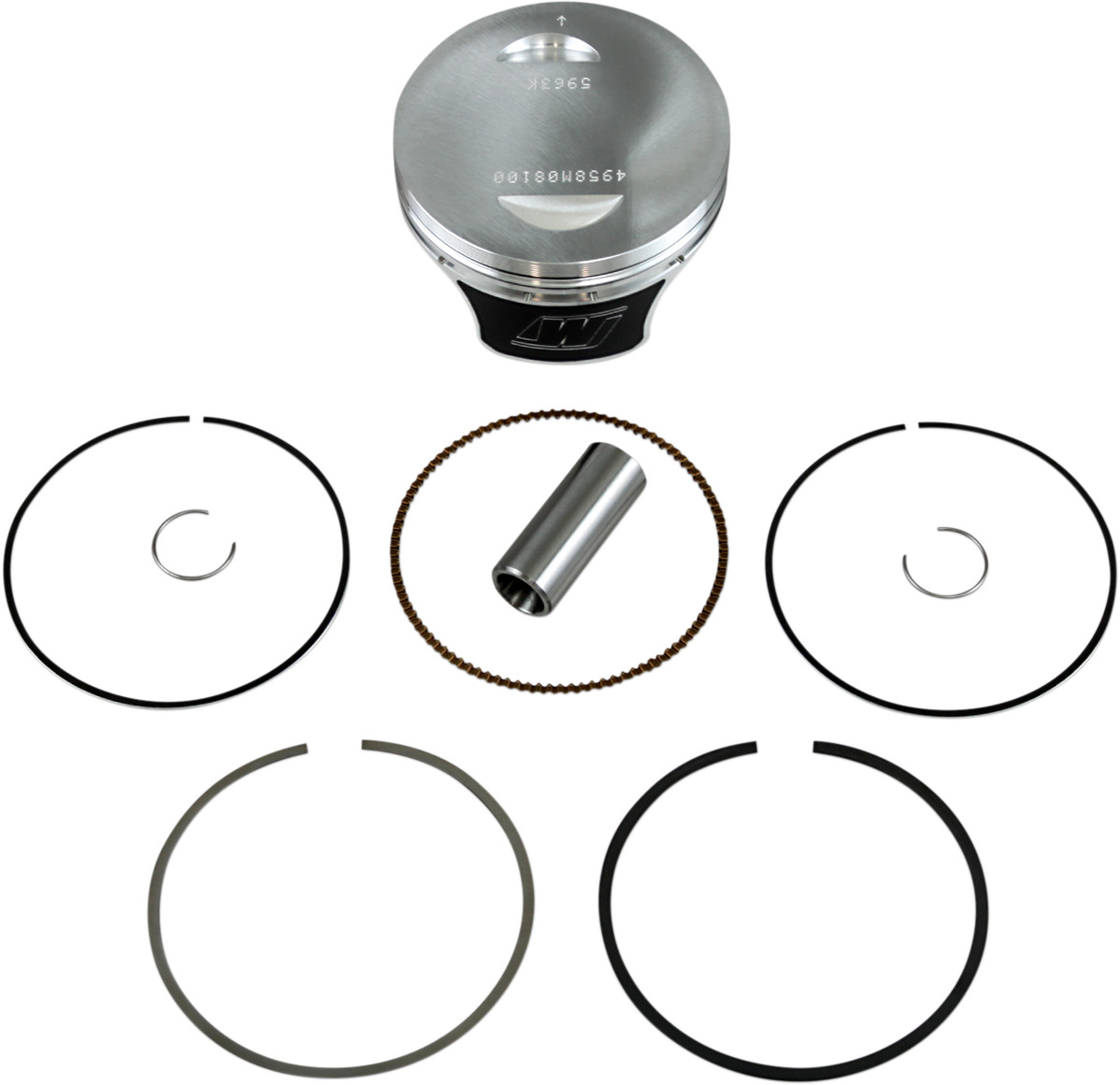 WISECO Piston Kit - +7.00 mm ACTUALLY 81MM BORE High-Performance 4958M08100