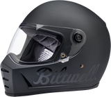 BILTWELL Lane Splitter Helmet - Flat Black Factory - Large 1004-638-104