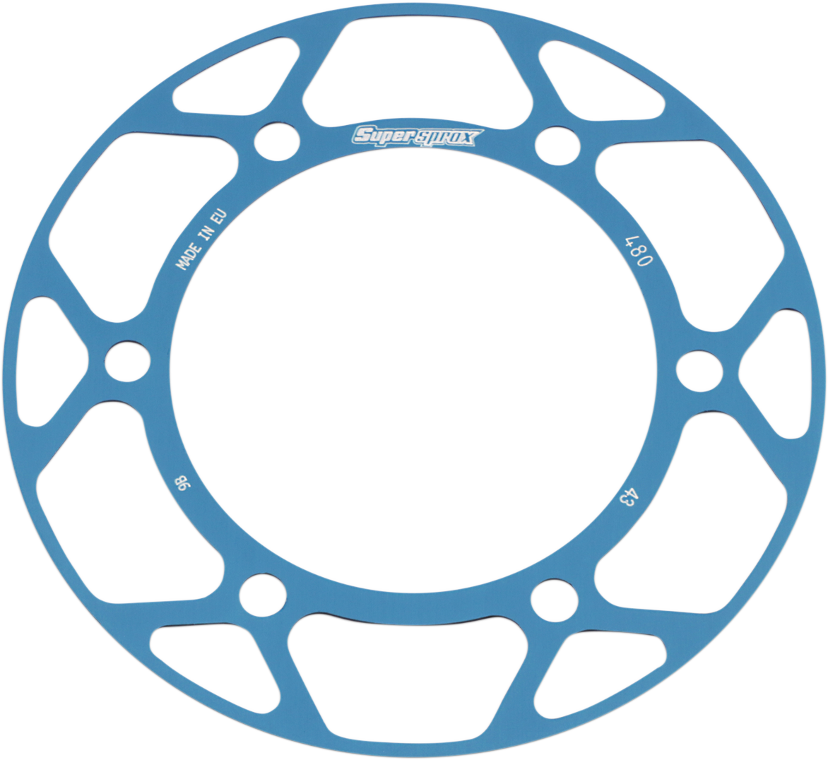 SUPERSPROX Edge Rear Sprocket Insert - Blue RACD-480-43-BLU