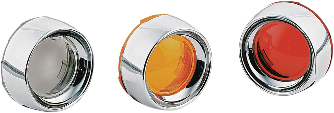 KURYAKYN Deep Dish Bezels - Chrome/Smoke Lens 2107