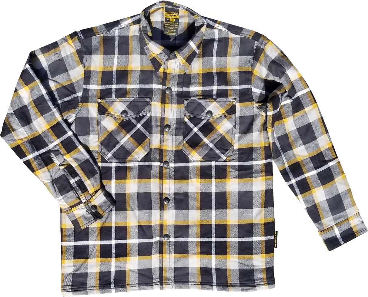 SCORPION EXO Covert Flannel White/Yellow Xl 13803-6