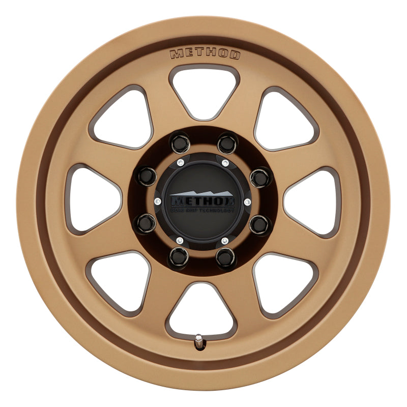 Method MR701 17x8.5 0mm Offset 8x6.5 130.81mm CB Method Bronze Wheel