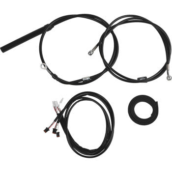 LA CHOPPERS Cable Kit - 12" - 14" Handlebars - Black  Glide  2021-2022 LA-8062KT3-13B