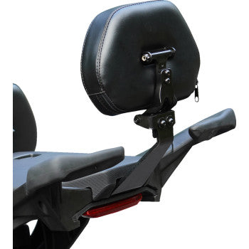 SHOW CHROME Ballistic Passenger Backrest - Black - Ryker '19-'23 41-420C