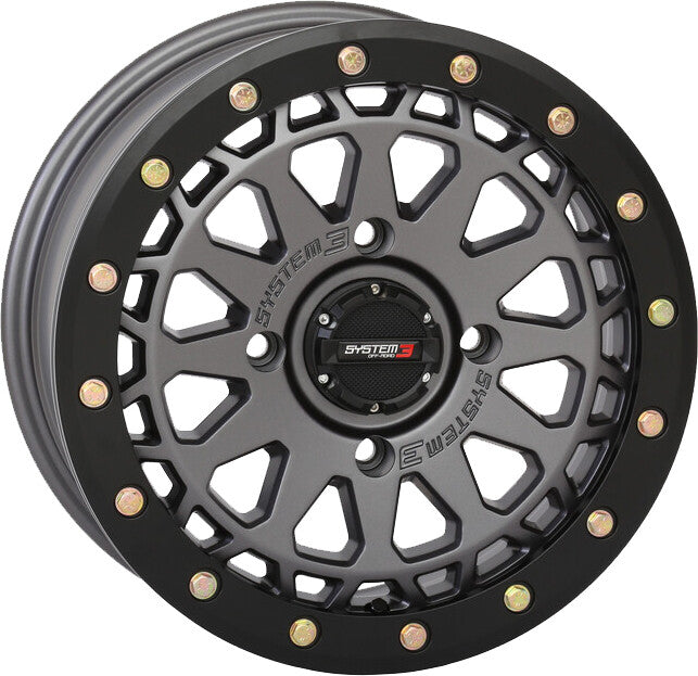 SYSTEM 3 Sb6 Bl Wheel 15x7 4+3 (+10mm) 4/156 Gun Metal Grey 15S3-6655