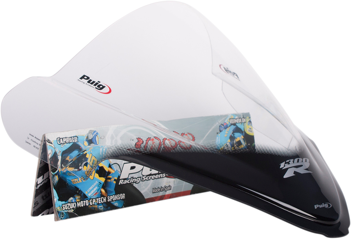 PUIG HI-TECH PARTS Race Windscreen - Clear - Hayabusa 4826W