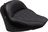 MUSTANG Solo Touring Seat - w/o Driver Backrest - Black - Diamond Stitch - Chief '22-'23 88203