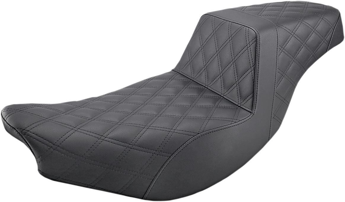 SADDLEMEN Step Up Seat - Full Lattice - Black - Indian I14-07-175