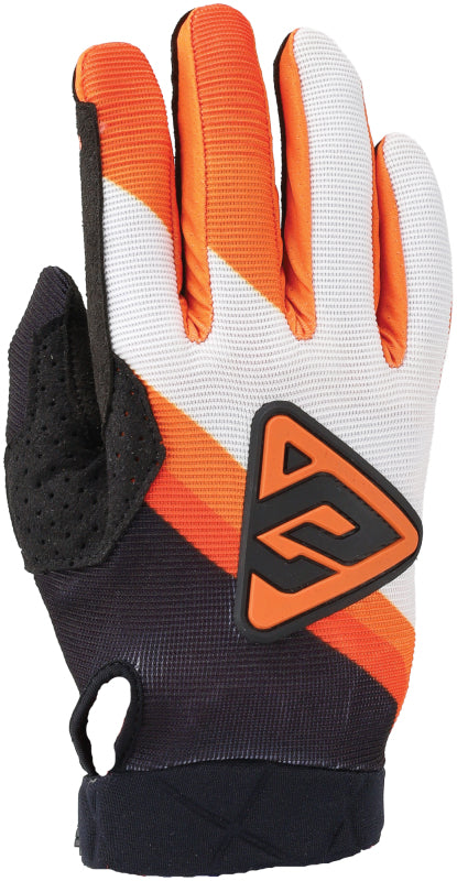 Answer 25 Peak Flo Gloves Black/Hyper Orange/White Youth - Small 442892