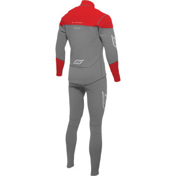 SLIPPERY Breaker Wetsuit - Charcoal/Red - 2XL 3201-0286