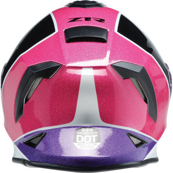 Z1R Youth Warrant 2.0 Snow Helmet - Fresh Pow - Pink/Purple - Large 0122-0137