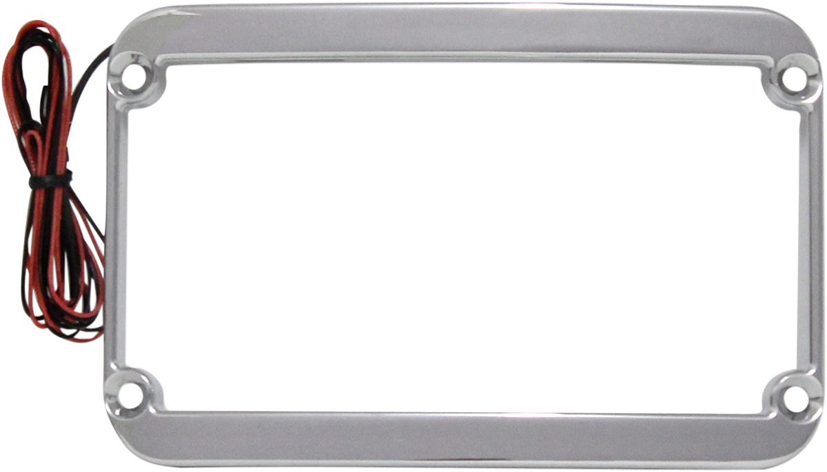 KLOCK WERKS License Plate Frame - Lighted - Chrome KWS-01-0089