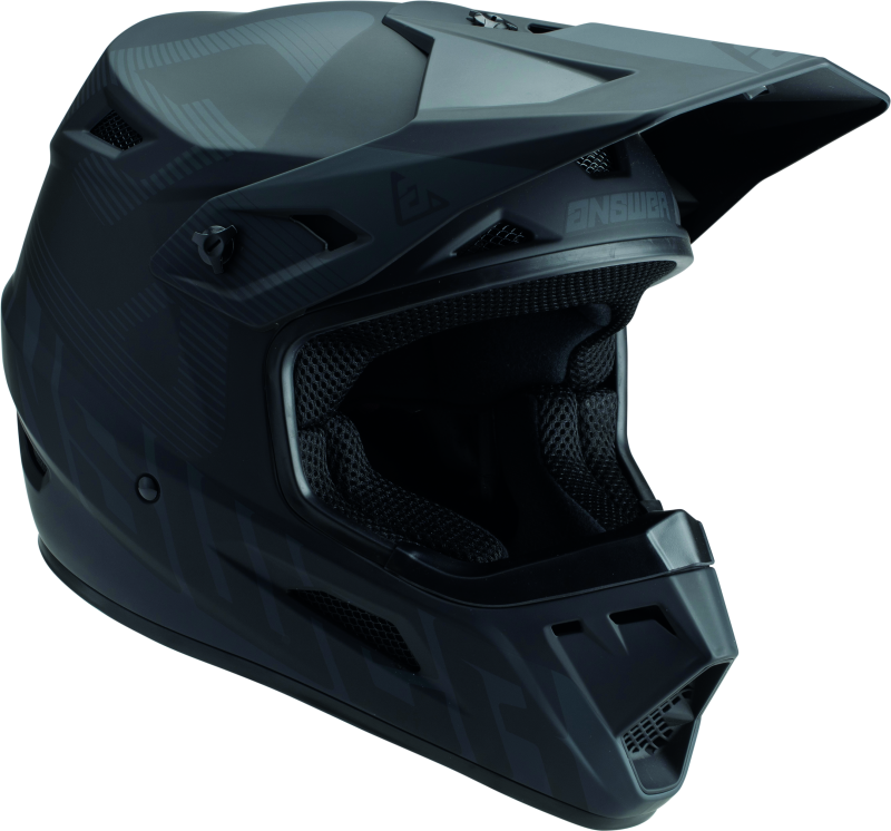 Answer AR1 V2 Bold Helmet Black/Dark Grey Youth - Small 447760