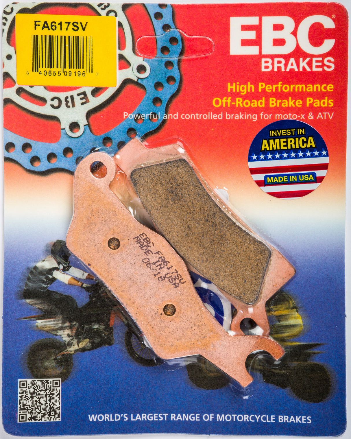 EBC Brake Pads Fa617sv Severe Duty Sv Series FA617SV