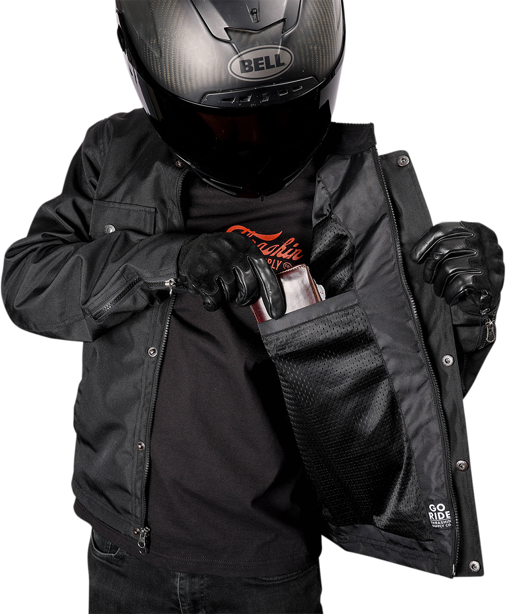 THRASHIN SUPPLY CO. Atlas Jacket - Black - Medium TMJ-02-09