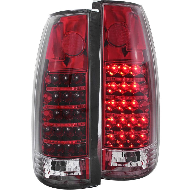 ANZO 1999-2000 Cadillac Escalade LED Taillights Red/Clear 311079