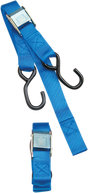 Parts Unlimited Heavy-Duty Cam Buckle Tie-Downs - 1-1/2" X 6' - Blue Td0020