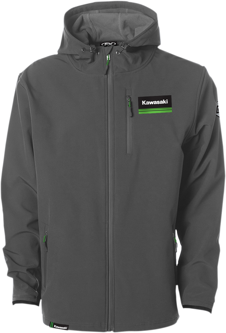 FACTORY EFFEX Kawasaki Track Jacket - Gray - XL 22-85116