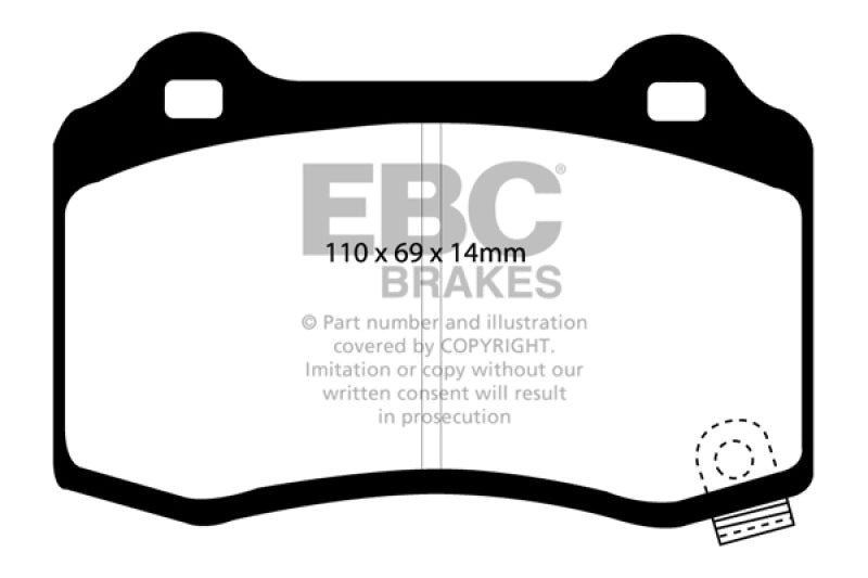 EBC 04-05 Cadillac CTS-V 5.7 Bluestuff Rear Brake Pads DP51788NDX