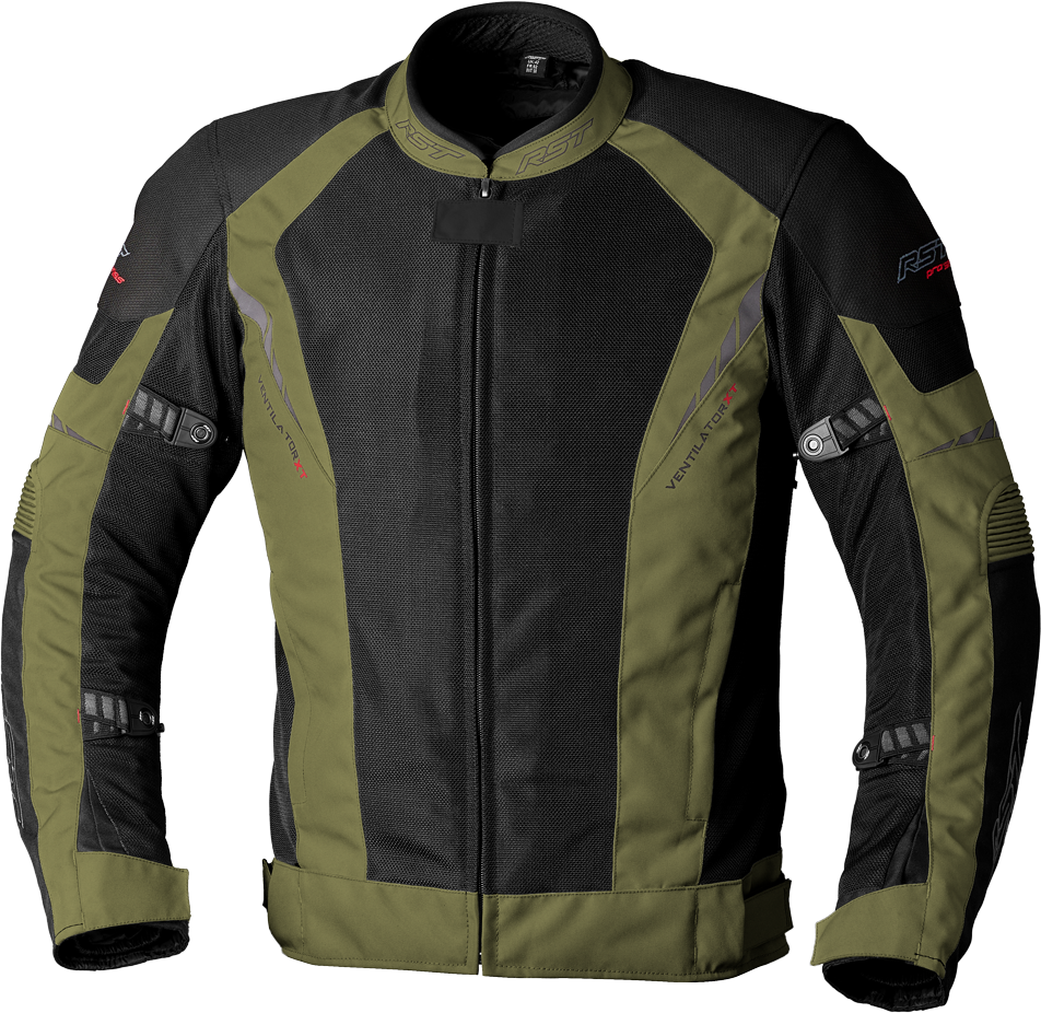 RST Pro Series Ventilator Xt Ce Jacket Green/Black Textile 4xl 102982D.GRN-52