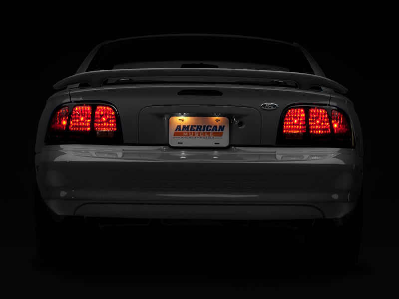 Raxiom 96-98 Ford Mustang Tail Lights- Black Housing (Smoked Lens) 49124