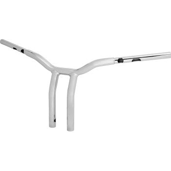 LA CHOPPERS Handlebar - One-Piece Kage Fighter - Pullback - 12" x 1-1/4" - Chrome  Glide 2024 LA-7369-12