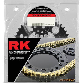 RK Chain and Sprocket Kit - OEM Replacement - Natural - Kawasaki ZX-6R 2019-2024 2062-190EX